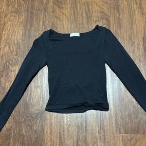Altar'd State Black Long Sleeve Women's Top